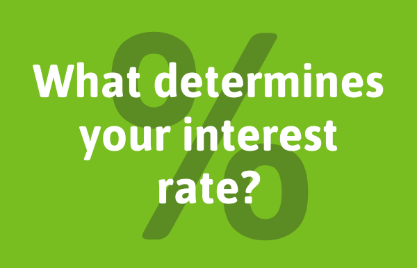What determines your loan's interest rate?